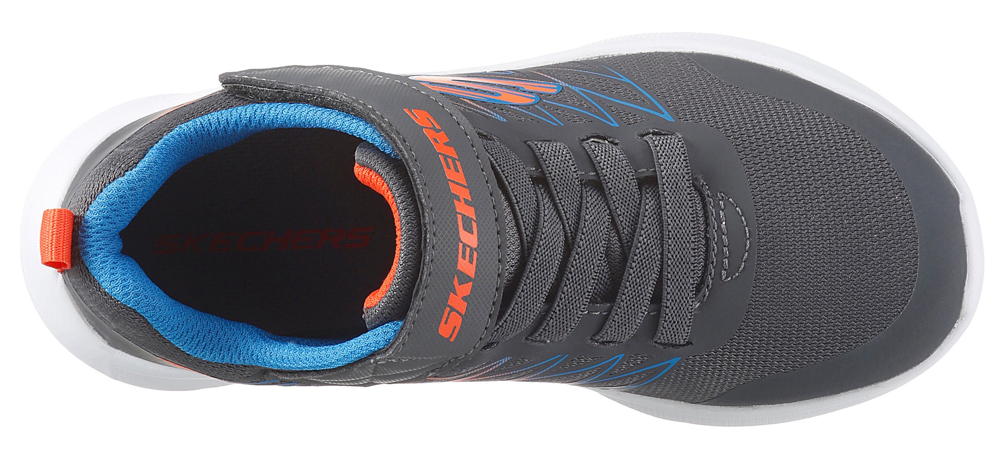 grau-blau Kontrastbesatz mit MICROSPEC Sneaker Skechers Kids