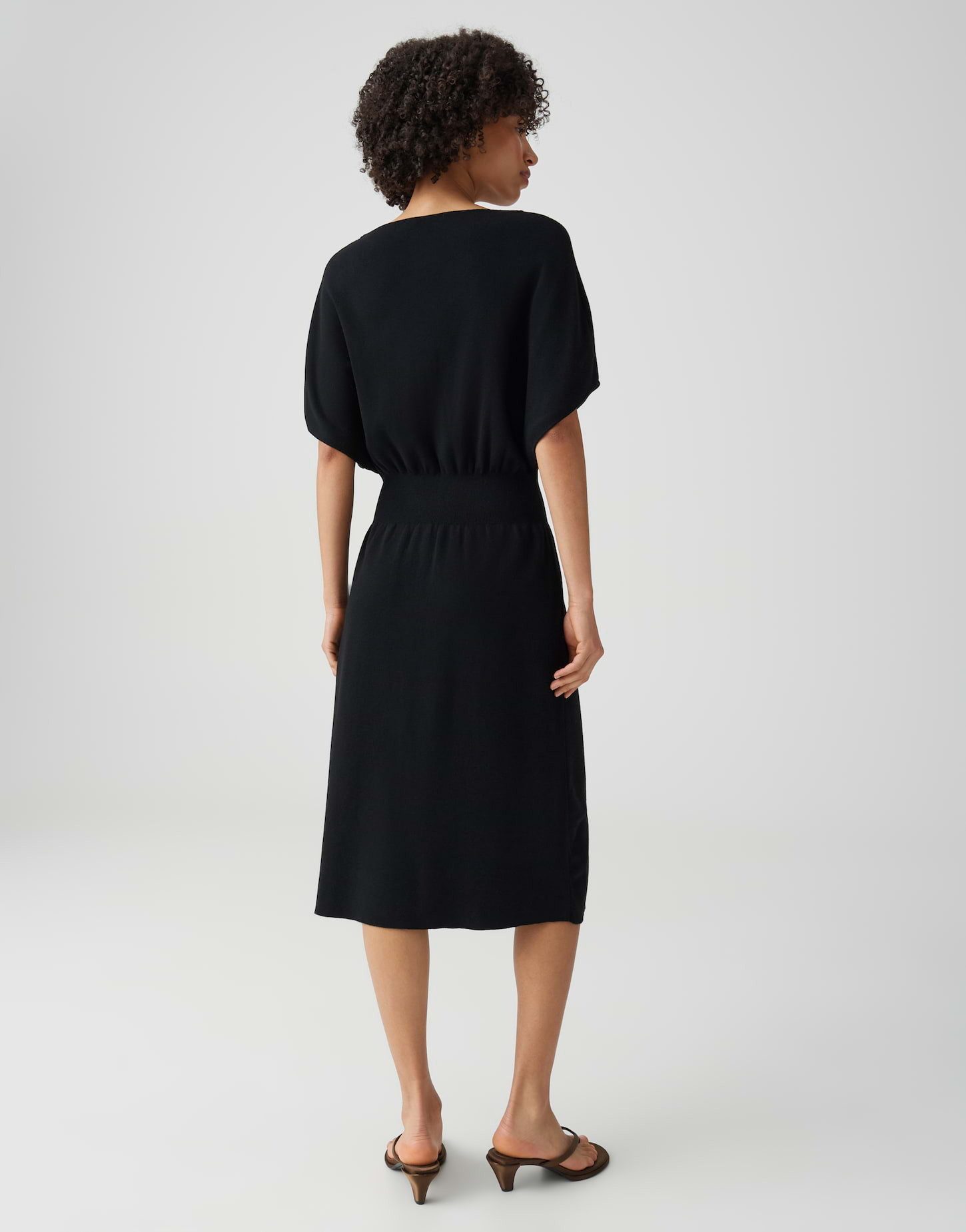 OPUS Strickkleid aus weichem Cotton Modal Mix