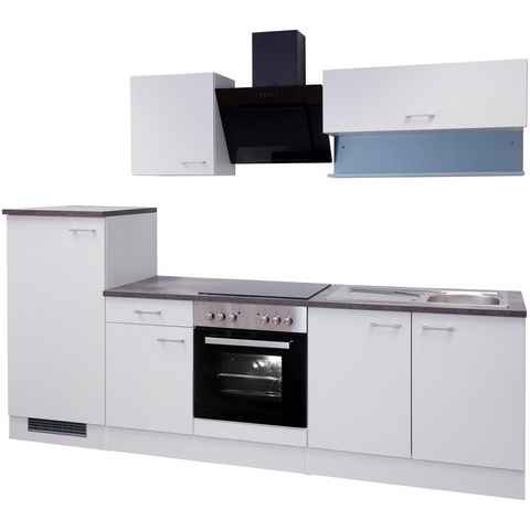 Flex-Well Küchenzeile Lucca, mit E-Geräten, Gesamtbreite 270 cm