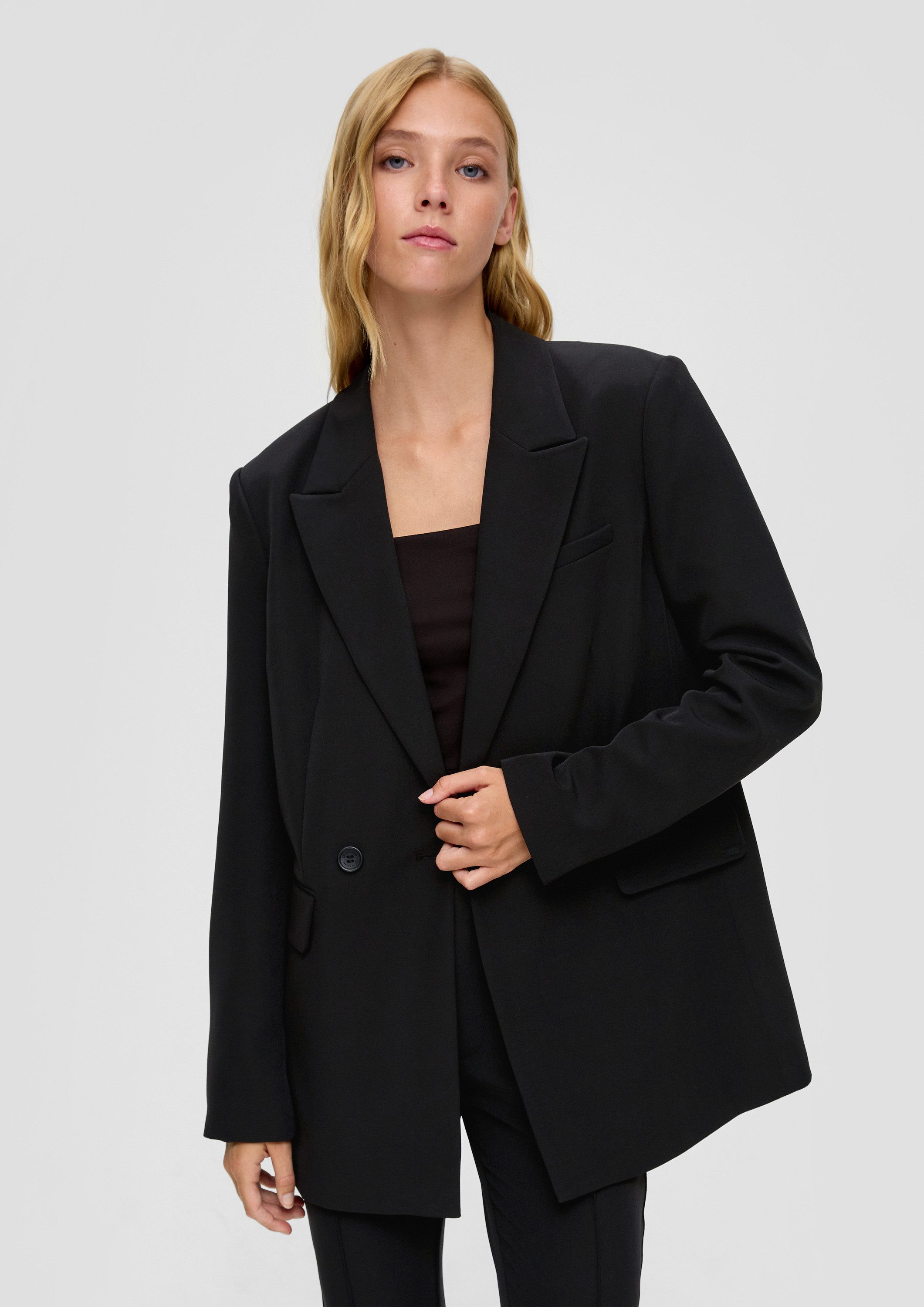 QS Jackenblazer Indoor-Blazer Blazer mit Pattentaschen günstig online kaufen