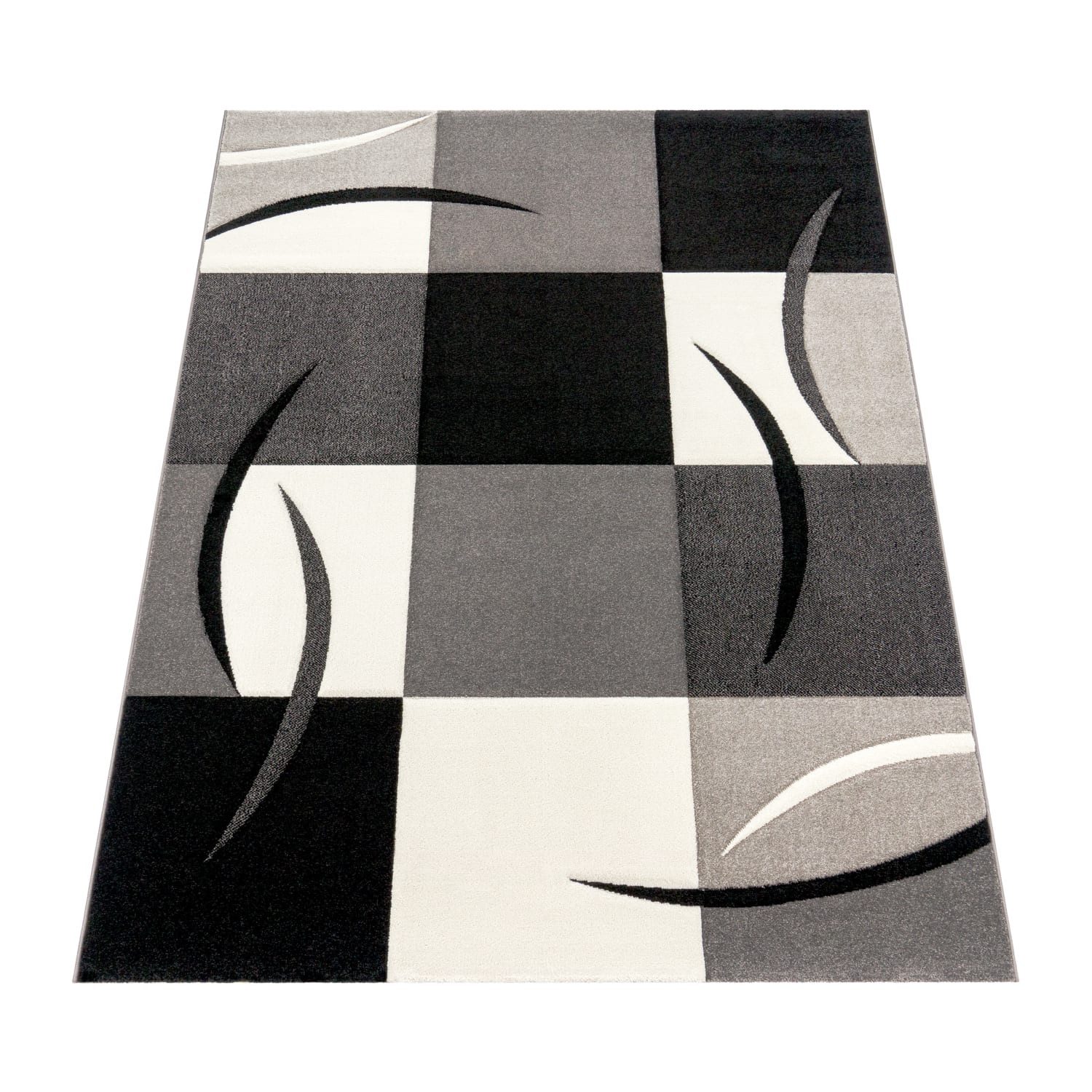 KADIMA DESIGN Teppich Karo Wohnzimmer 100% günstig online kaufen