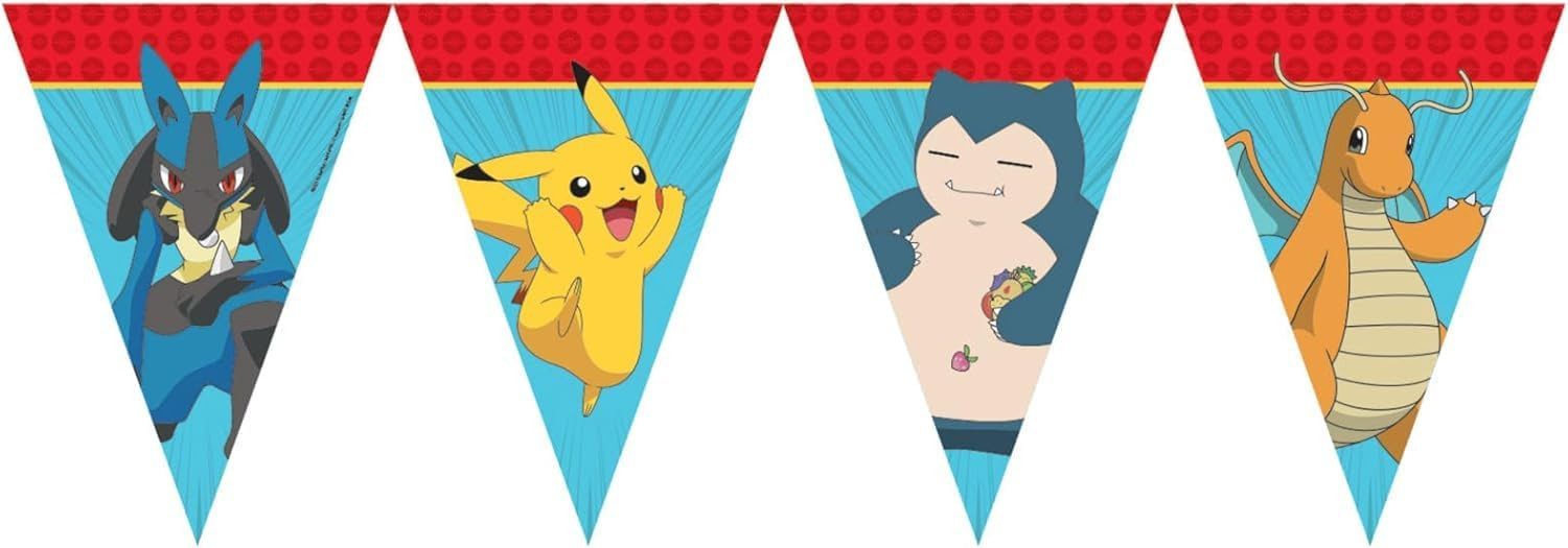 Procos Girlande PROCOS Pokémon Wimpelkette 2,3m Papier Kindergeburtstag