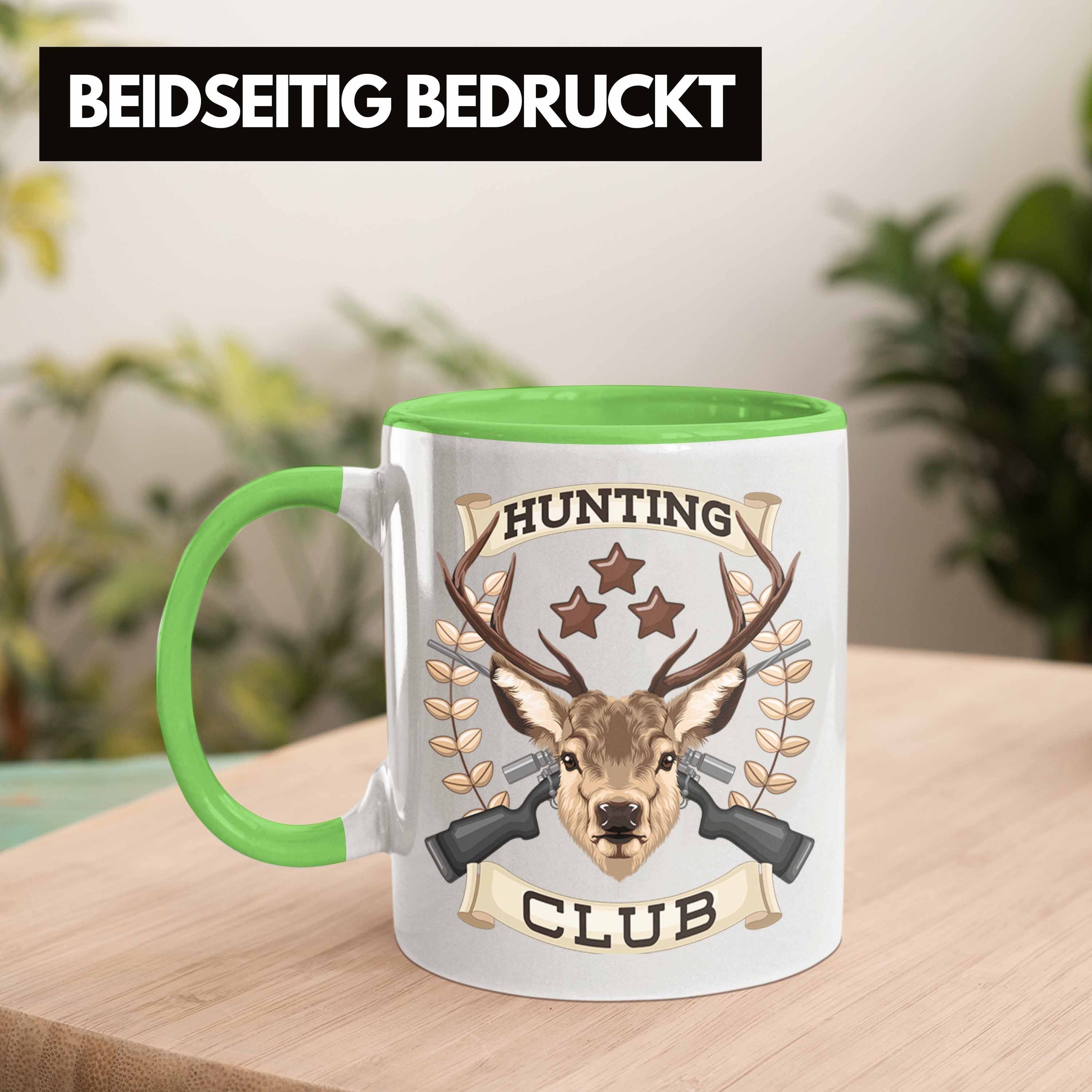 Geschenk Spruch Grün Jagd für Jäger Becher Männer Tasse Trendation Jäger Hunting Tasse Club