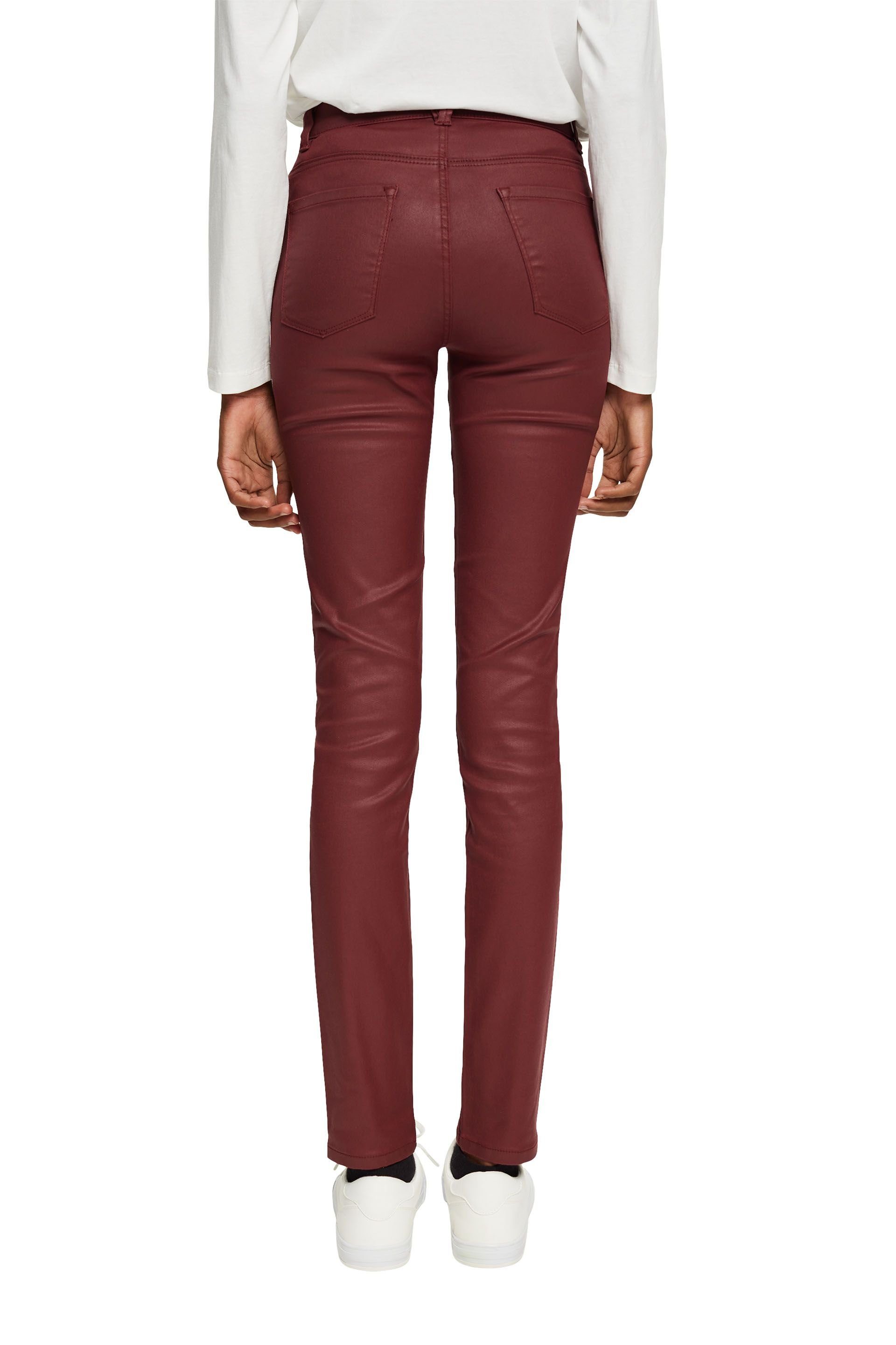 Esprit Stoffhose bordeaux red