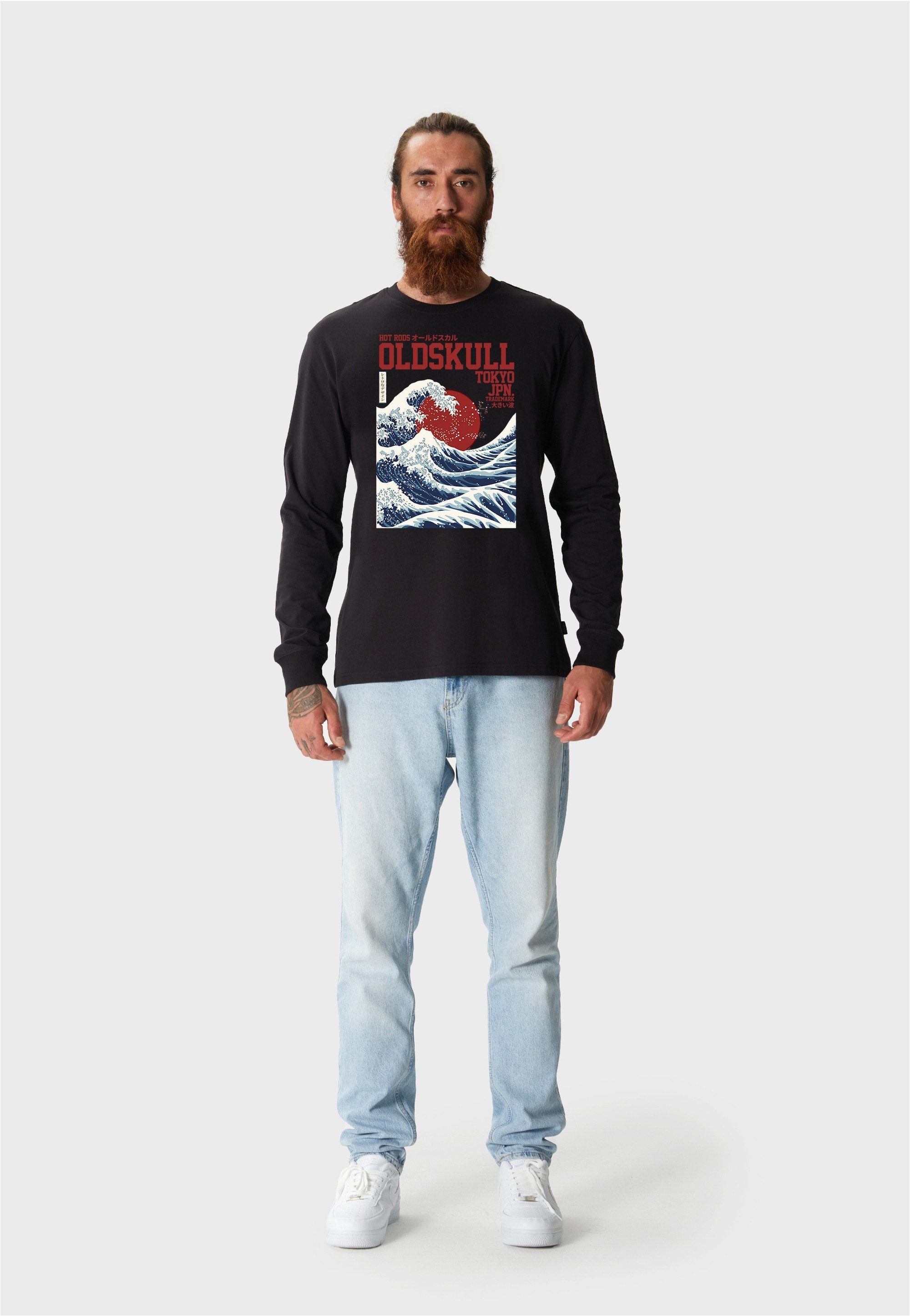 Oldskull Langarmshirt Asian Big W (1-tlg) günstig online kaufen