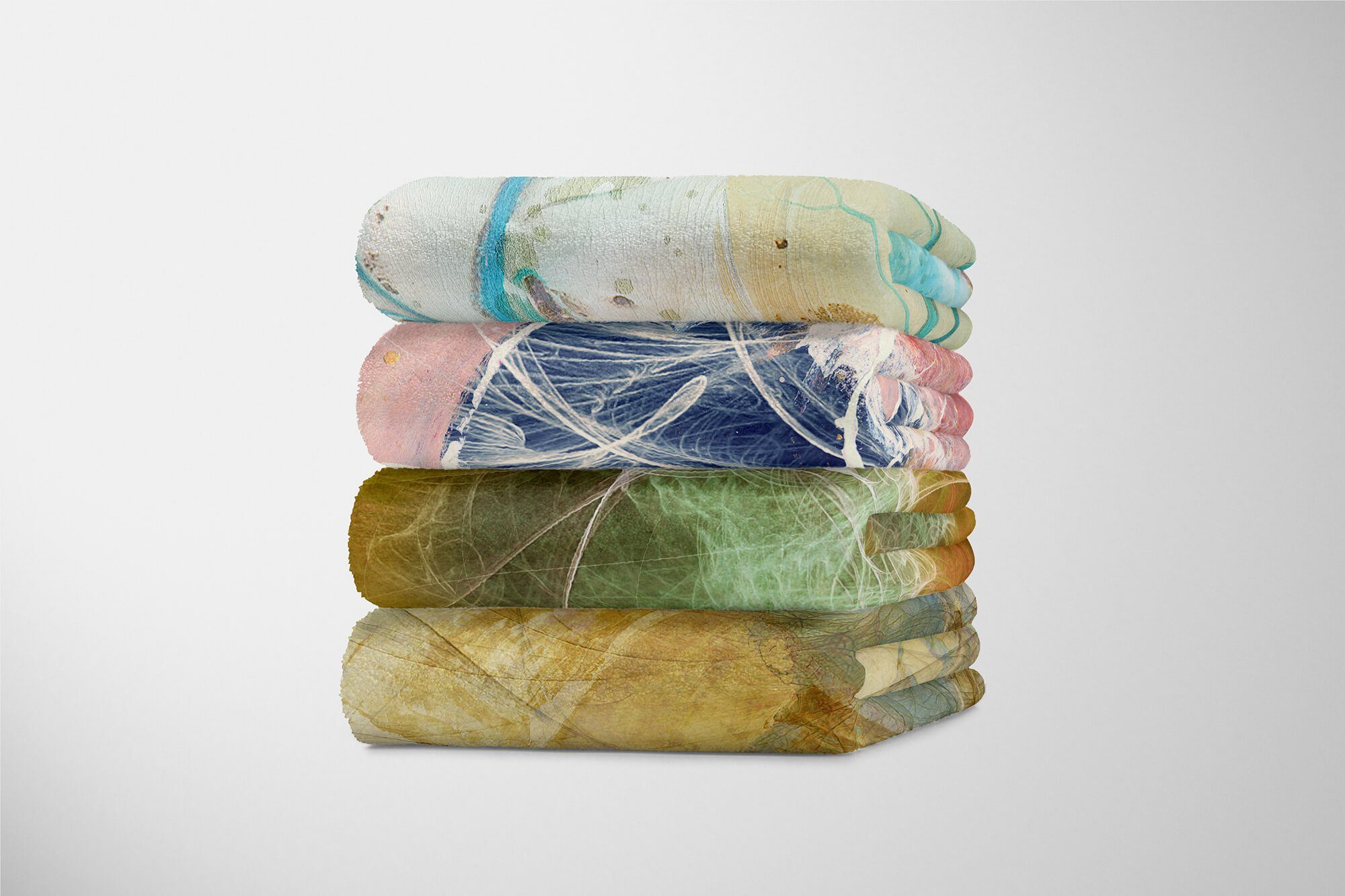 (1-St), Motiv, Saunatuch Handtuch Baumwolle-Polyester-Mix Enigma Kuscheldecke abstrakten Sinus Handtücher Art mit Handtuch Strandhandtuch