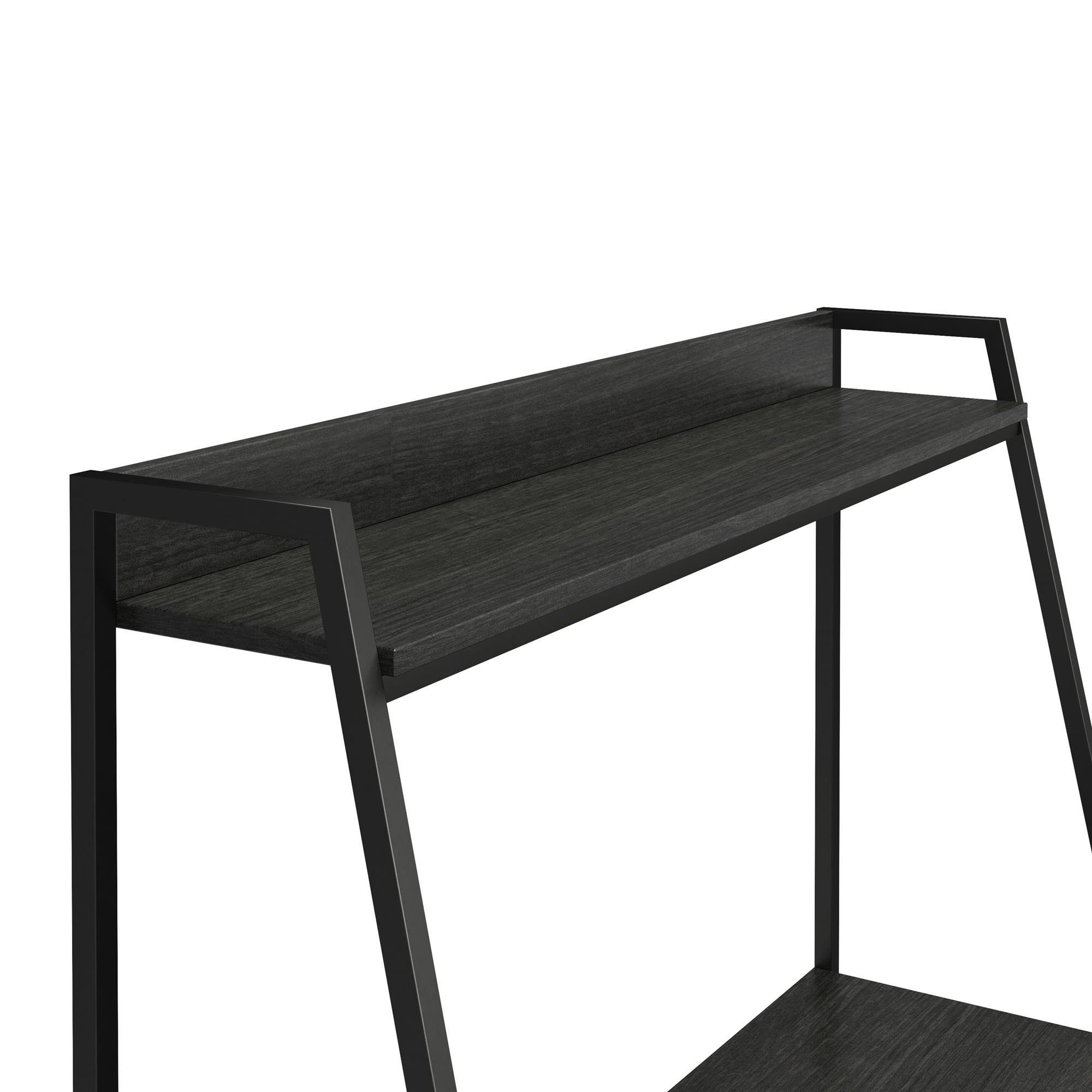 Leiter schwarz | aus Bushwick, schwarz loft24 Schreibtisch Metallgestell mit | schwarz Schreibtisch Holzwerkstoff