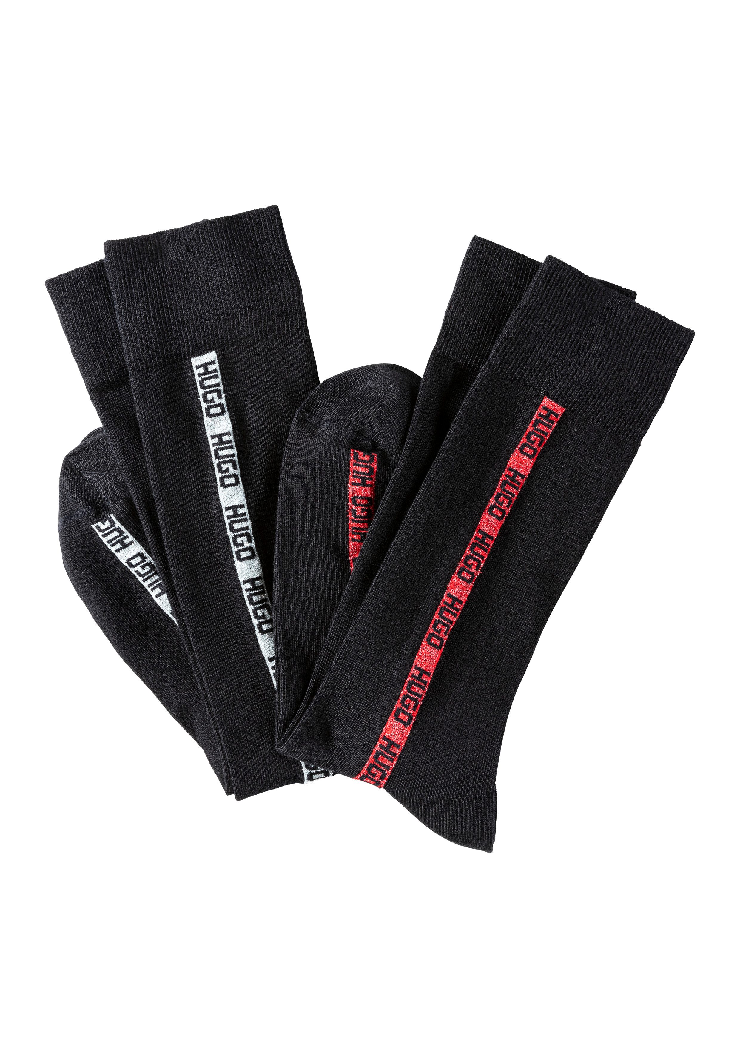 HUGO Freizeitsocken 2P RS GIFT LUREX CC (Packung, 2-Paar, 2er-Pack) mit Lab günstig online kaufen