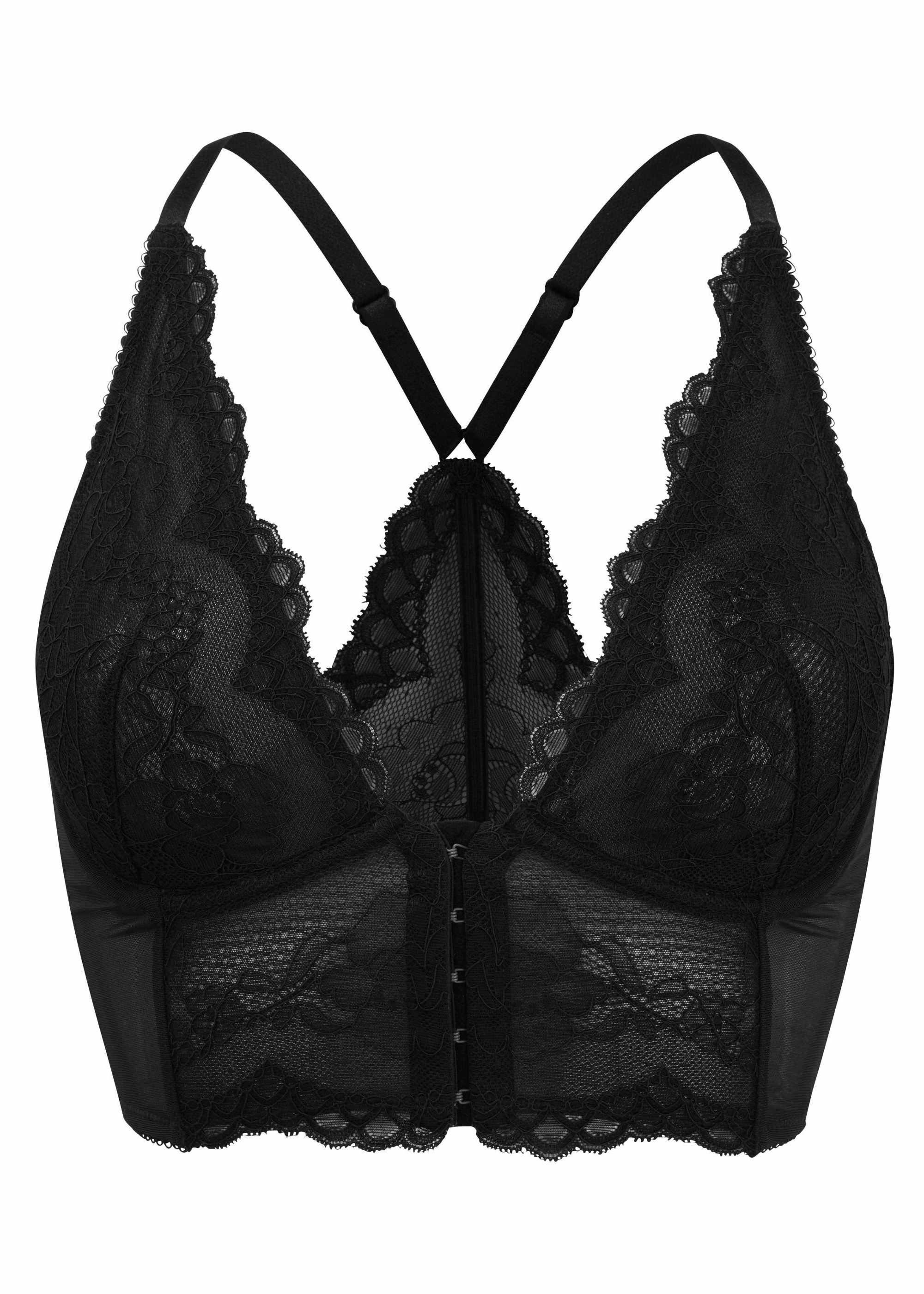 Gossard Longline-BH Lace Longline V-Bügel BH mit Frontverschluss Black (Lon günstig online kaufen