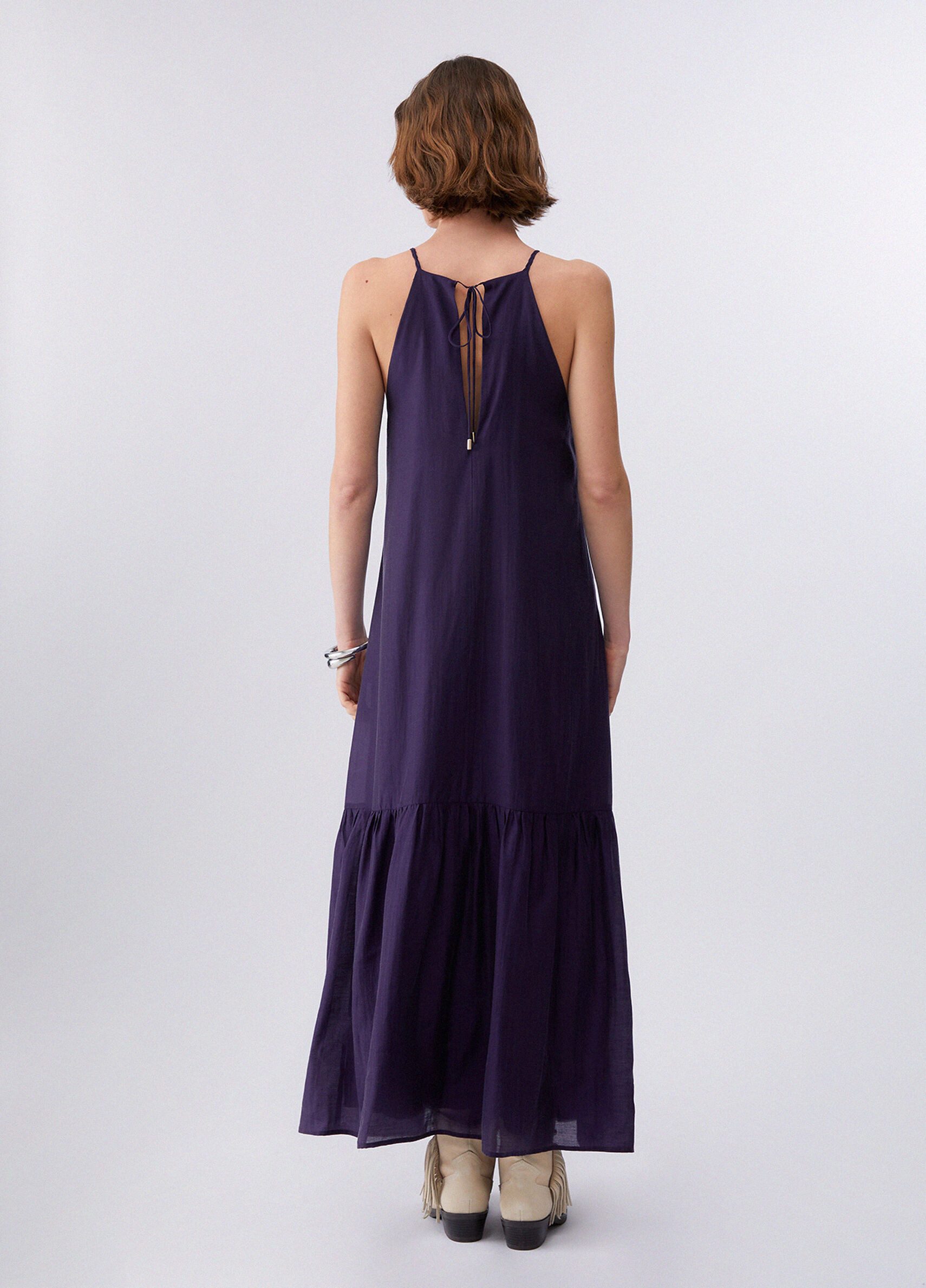 Liu Jo Maxikleid ABITO TSNAV - elegantes Kleid Damen - Sommerkleid - langes Kleid lila