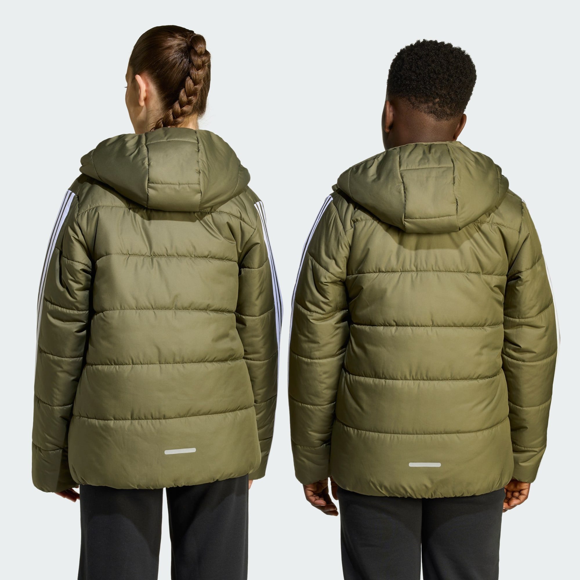 adidas Sportswear Hybridjacke ESSENTIALS 3-STREIFEN GEFÜTTERTE KINDERJACKE (1-St)