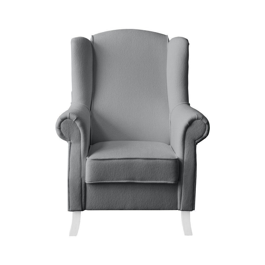 Beautysofa Ohrensessel LEONARDO Sessel Wohnzimmersessel, Fernsehsessel