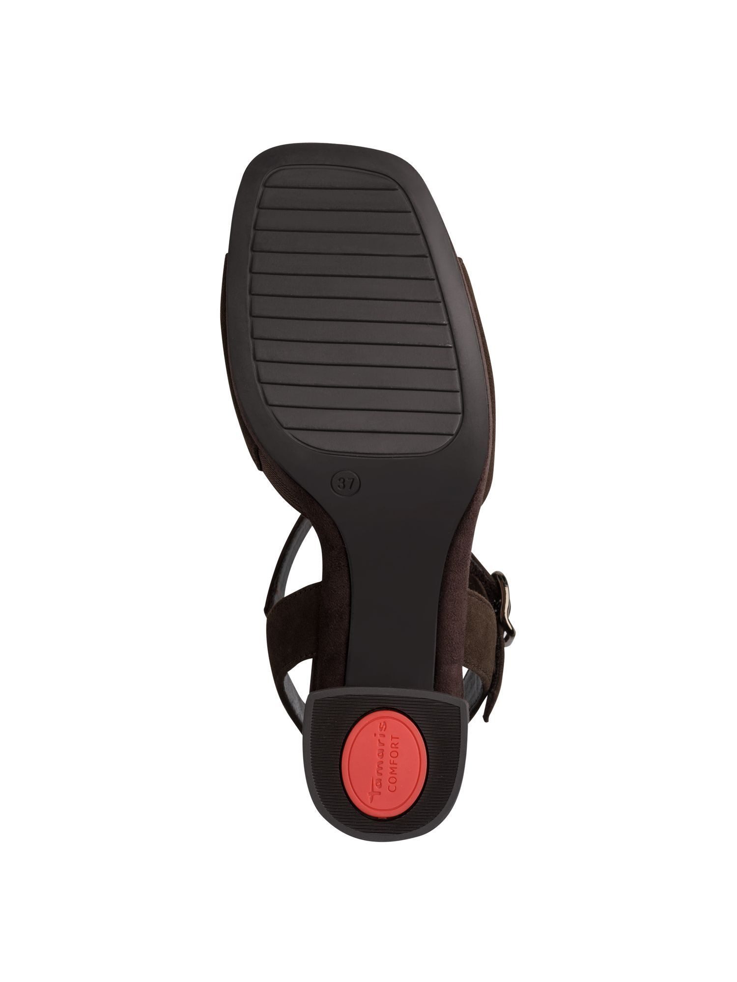 Tamaris WIDE FIT comfortFit aus Leder Blockabsatz Sandalette comfortFit