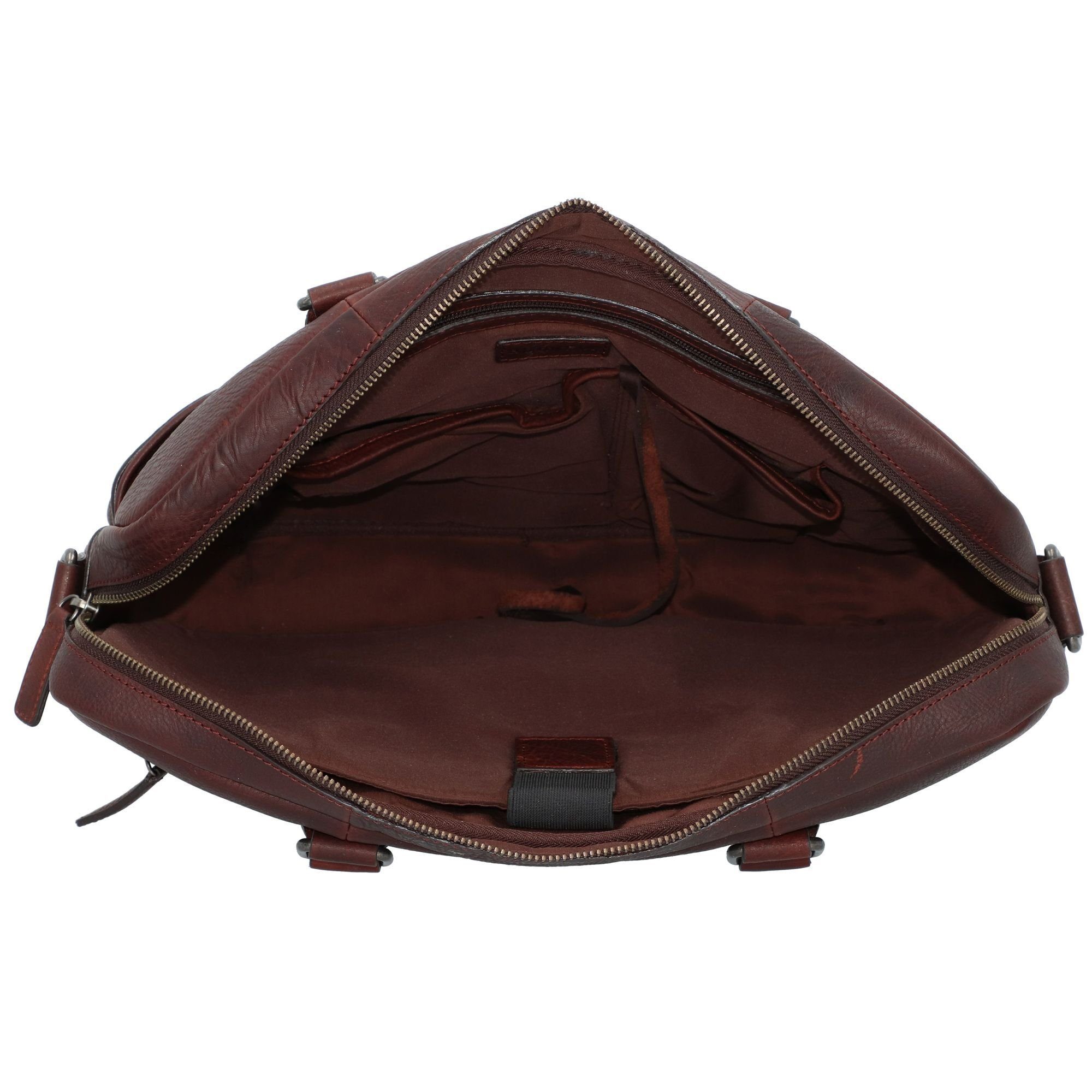 Aktentasche Avery, Burkely Antique Leder brown Burkley