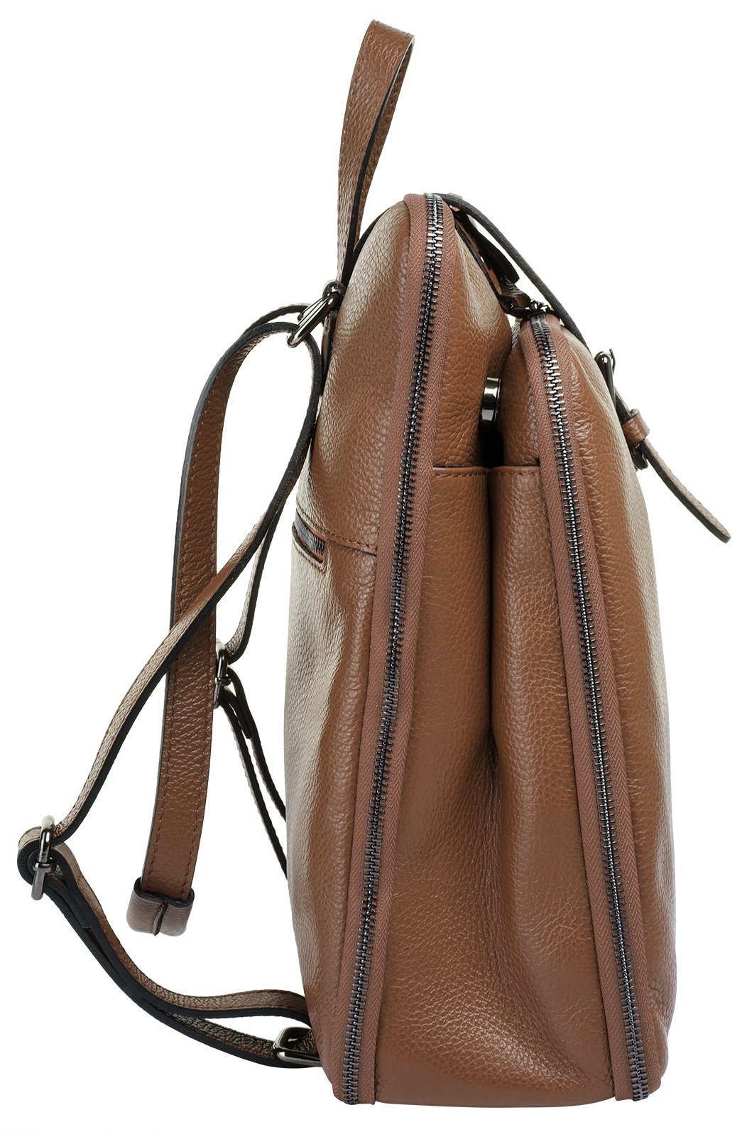Cluty Cityrucksack, echt Leder, Made in Italy