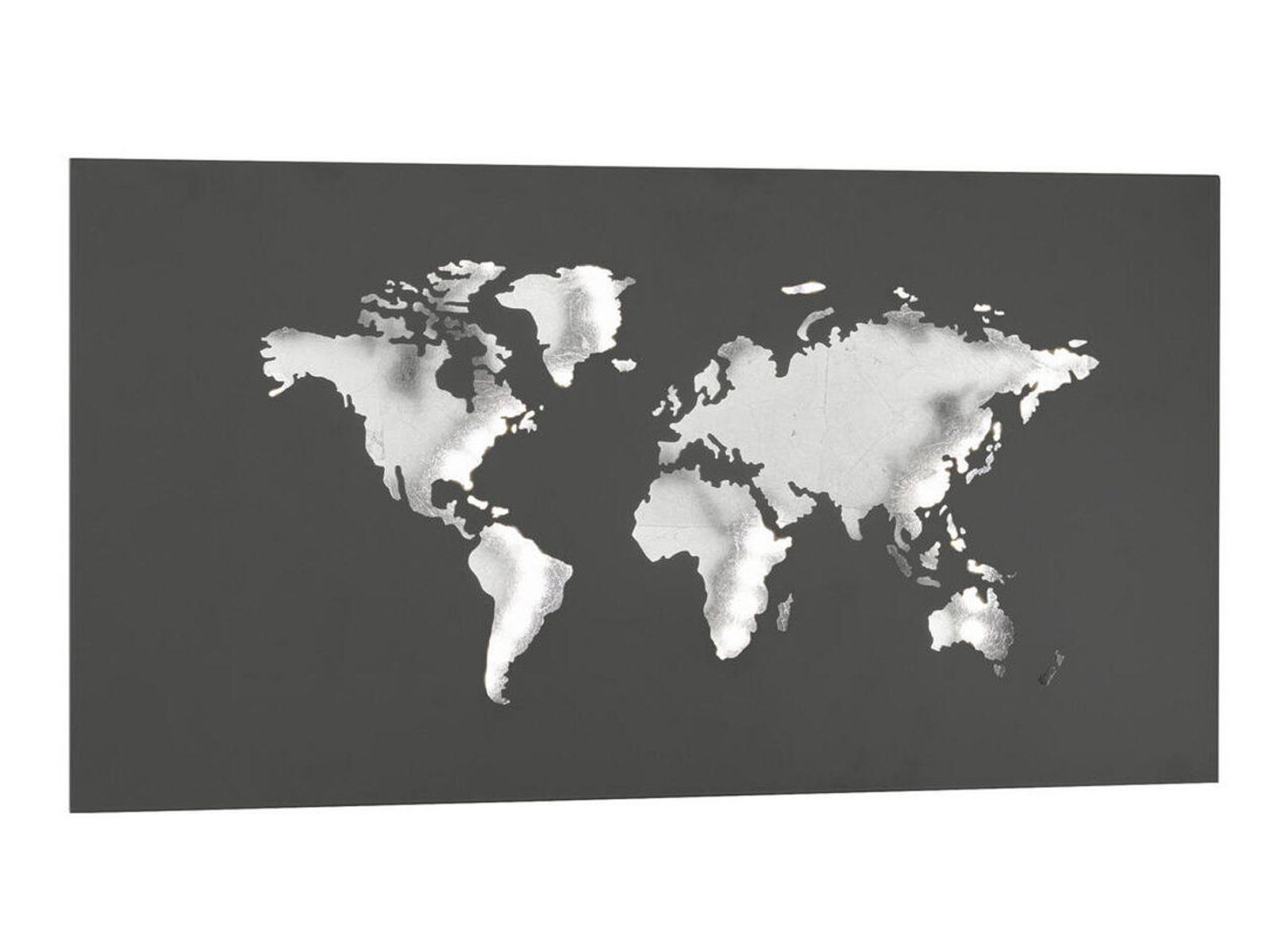 WOFI LED Wandleuchte, LED fest integriert, Warmweiß, innen indirekte Wand-beleuchtung flach große Designer Lampe, B: 60cm