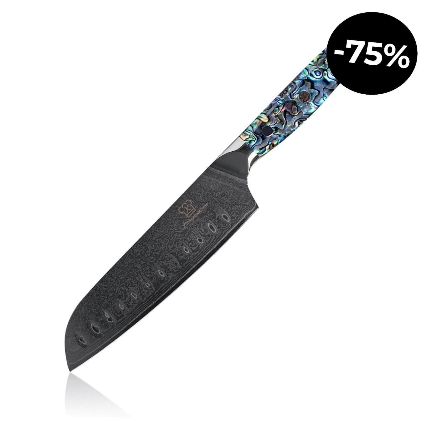 Küchenkompane Damastmesser Sheru Santoku