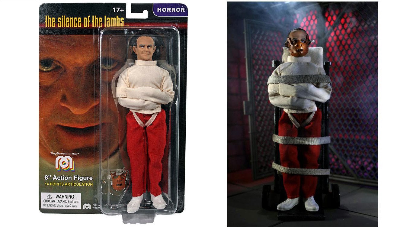 Mego Actionfigur MEGO HORROR HANNIBAL LECTER STRAIGHT JACKET 20 cm ACTIONFIGUR