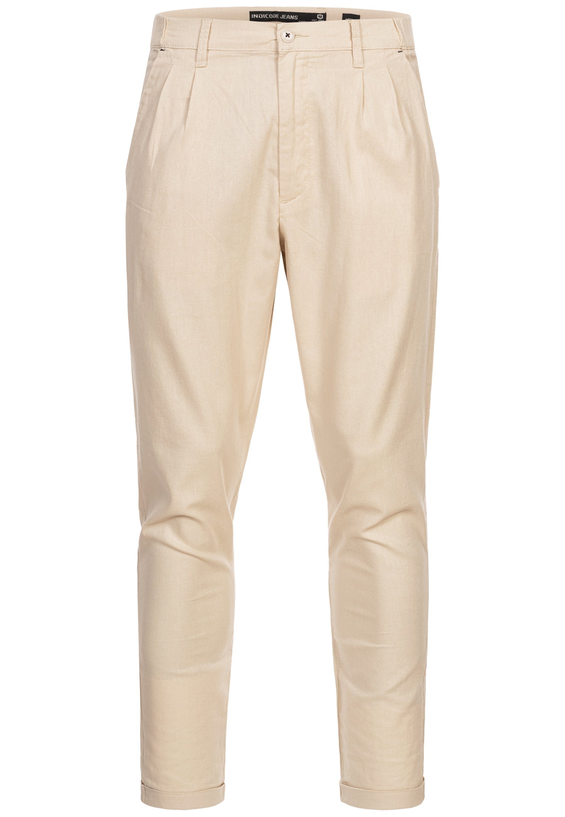 Indicode Leinenhose Cunningham günstig online kaufen