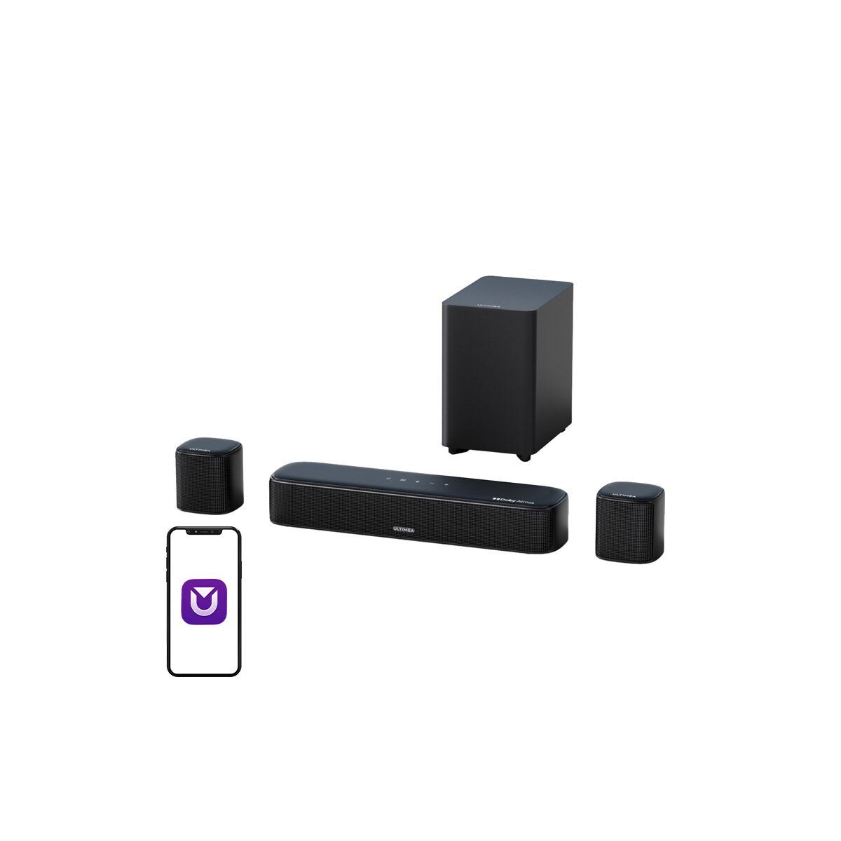 Ultimea Ultimea Aura A50 Pro 5.1 Soundbar Bluetooth TV Soundbar