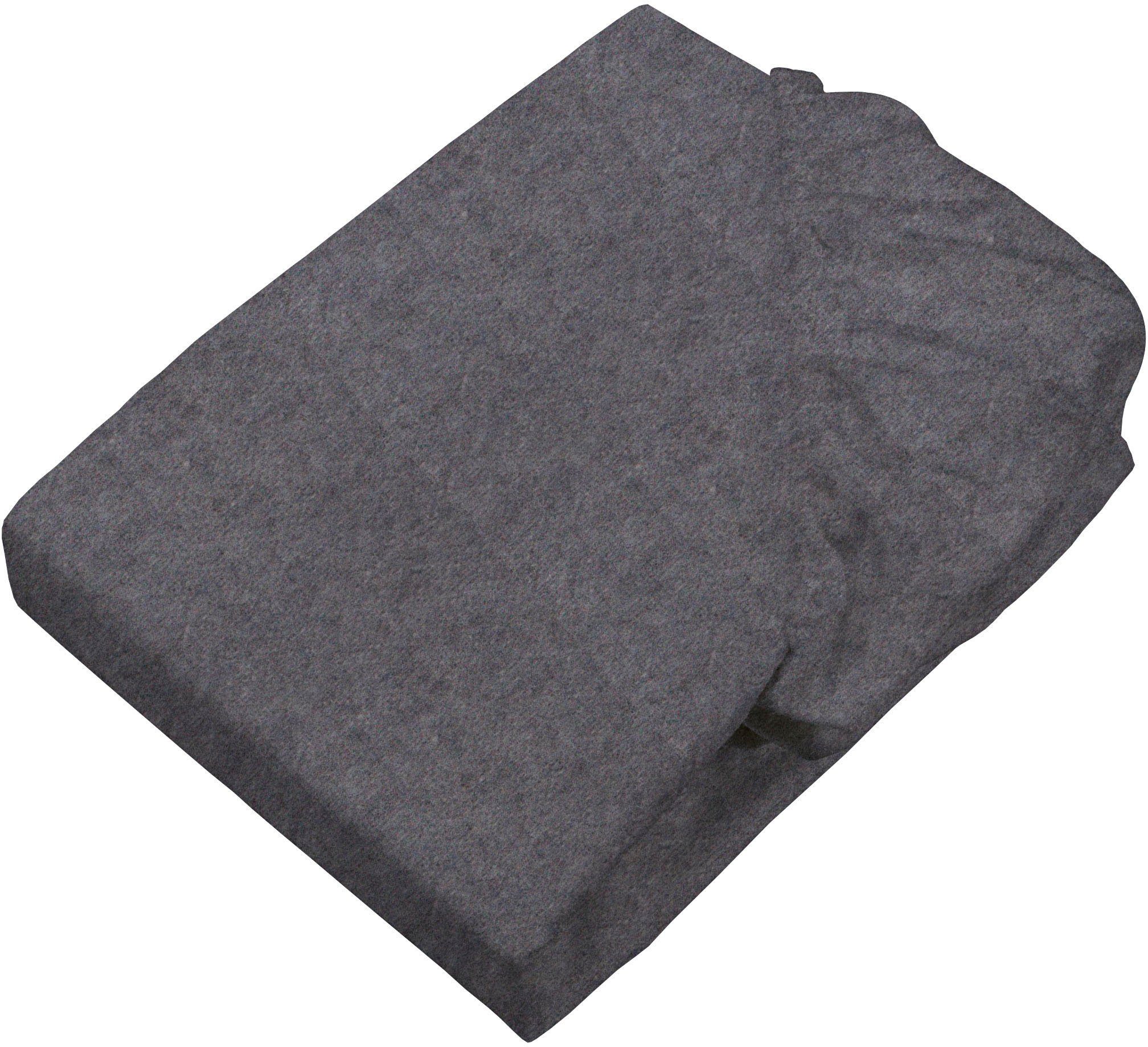 SETEX Bettlaken Feinbiber Melange Spannbetttuch, Feinbiber, Gummizug: rundum, (1 Stück), Melange-Effekt: Tiefe, Lebendigkeit, interessante Optik für das Auge