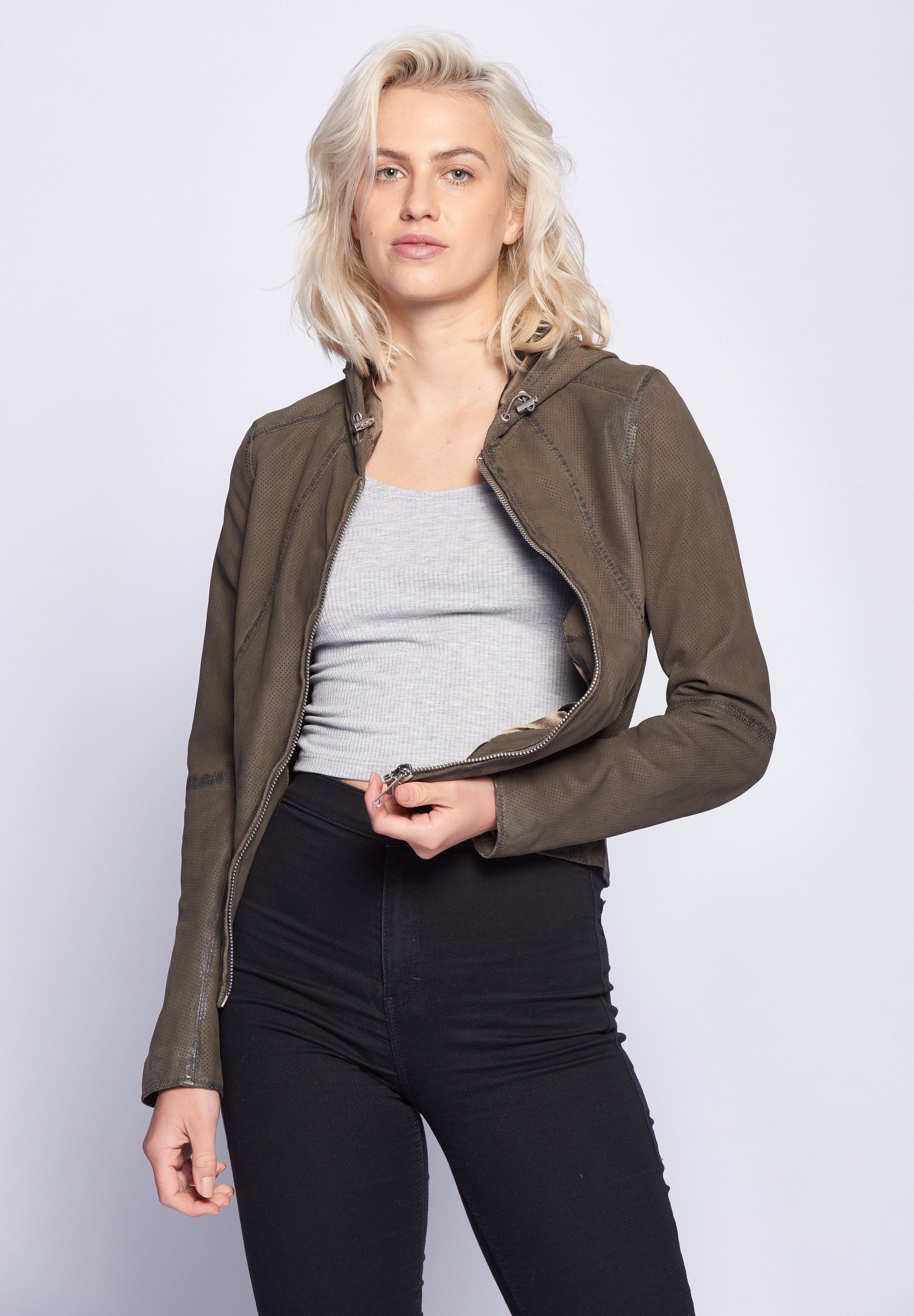 Citra Lederjacke Maze