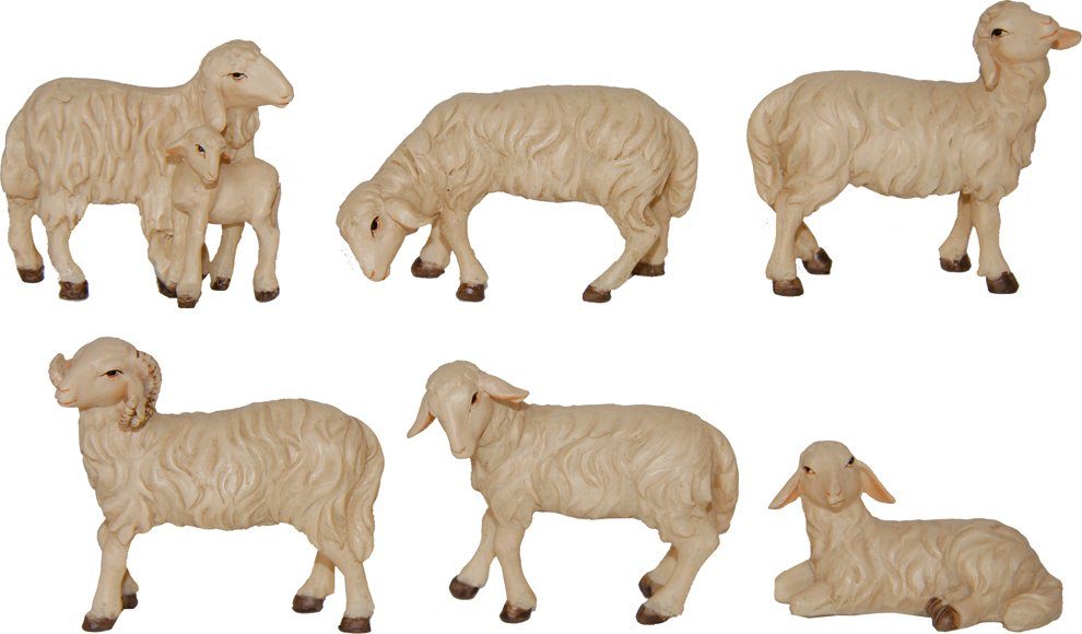 in St) Lamm, Tierfigur 6x und FADEDA (6 mit Höhe Schafe cm: FADEDA 4 Widder