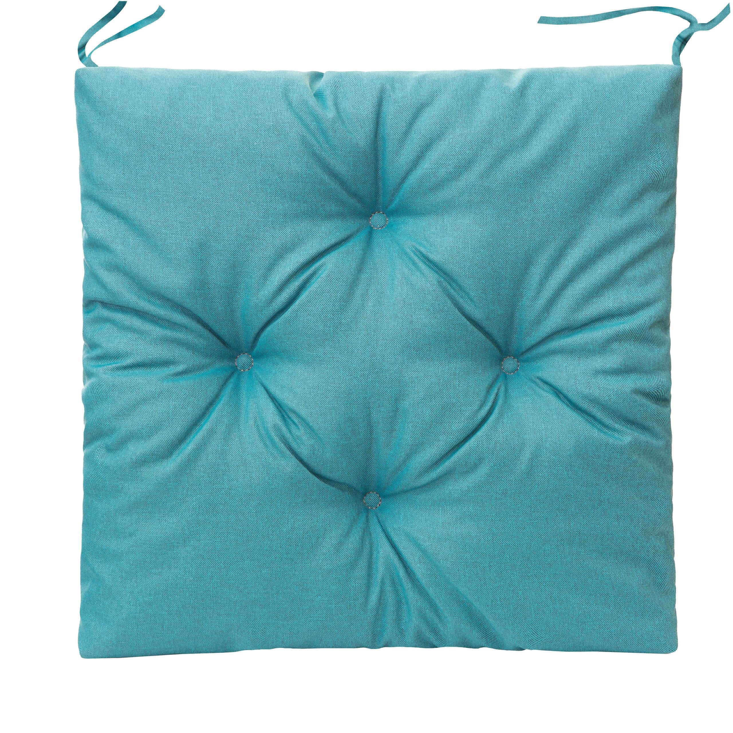 Hobbygarden Stuhlkissen Sitzkissen 45x45cm wasserdichtes Stuhlkissen für Gartenstühle Sessel, 6 cm Polsterung, wetterfest, Outdoor & Indoor geeignet