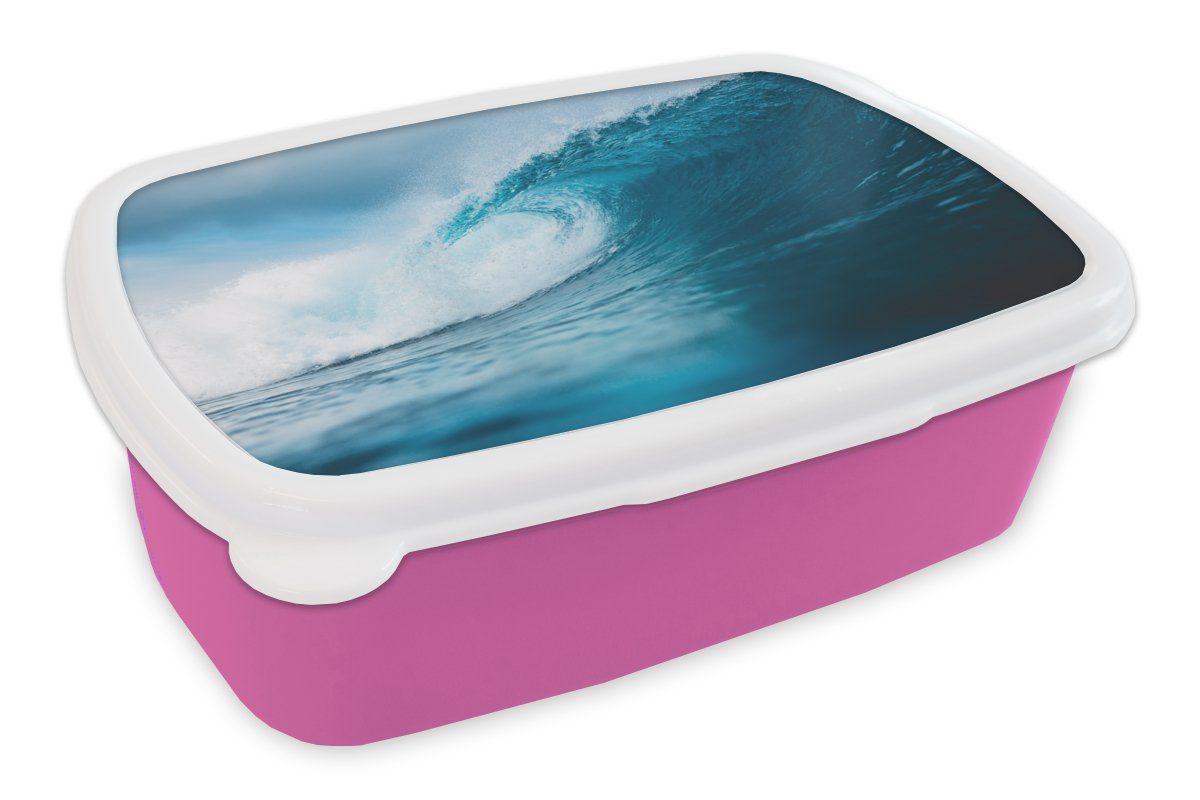 Snackbox, (2-tlg), - Lunchbox Golf Kunststoff, Meer für - Kinder, Kunststoff rosa MuchoWow Mädchen, Surfen, Erwachsene, Brotbox Brotdose