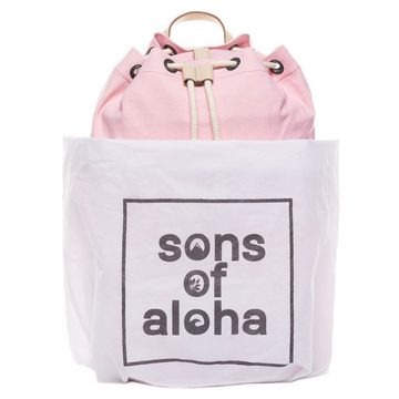 SONS OF ALOHA Rucksack »MALU«, Seesack Matchsack groß Backpack handgefertigt aus Canvas und Baumwolle