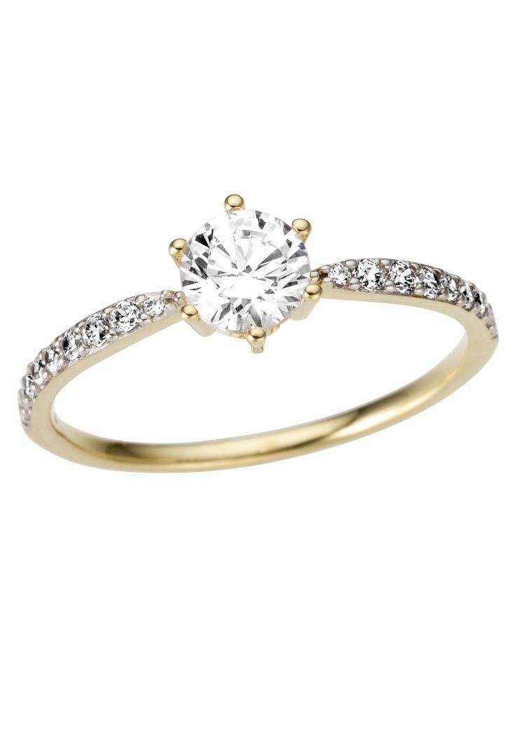 Goldring Schmuck Geschenk Gold 333 Vorsteckring, Verlobungsring