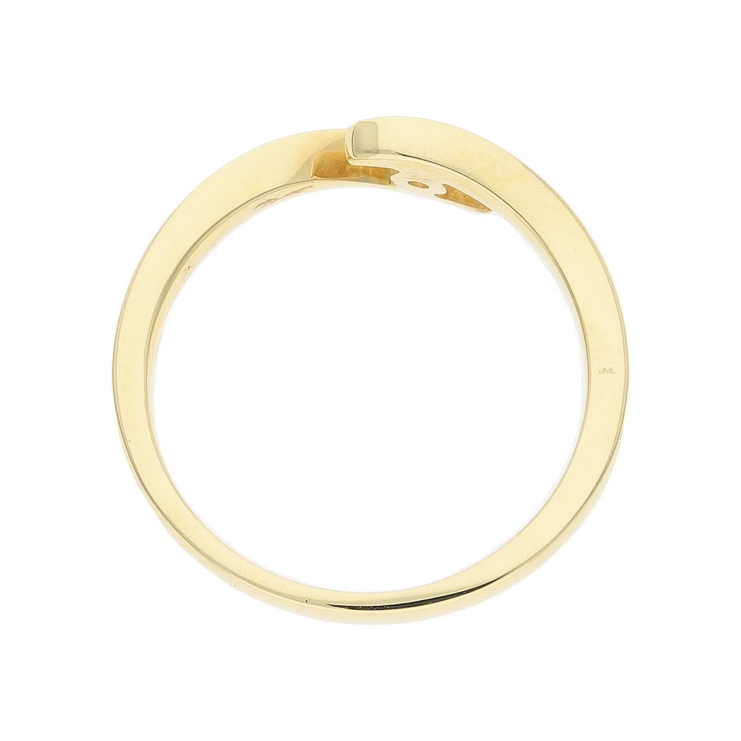 JuwelmaLux Fingerring JuwelmaLux Ring Gelbgold 750er 18 Karat mit Brillant 0,10 ct. JL10-07- (kein Set, 1-tlg)
