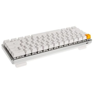 Glorious PC Gaming Race GMMK Compact White Ice Edition Tastatur (Modulare Gaming-Tastatur, Gateron-Brown, US-Layout, Weiß)
