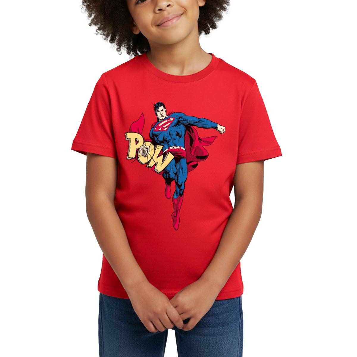 T-Shirt DC Comics Superman Retro Pow Kinder T-Shirt