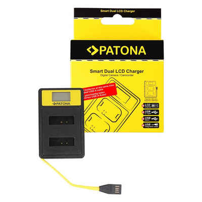 Patona Smart Dual LCD USB Ladegerät für Canon NB-13L Kamera-Ladegerät (600,00 mA, 1-tlg., PowerShot G5 X G5X G7X G9X Mark II)