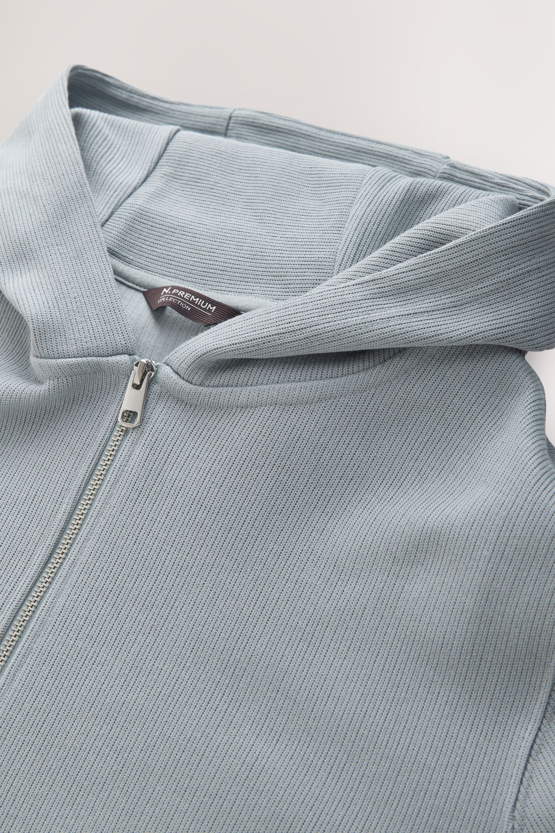 Next Sweater Strukturierte, elegante Kapuzenjacke mit RV (1-tlg)