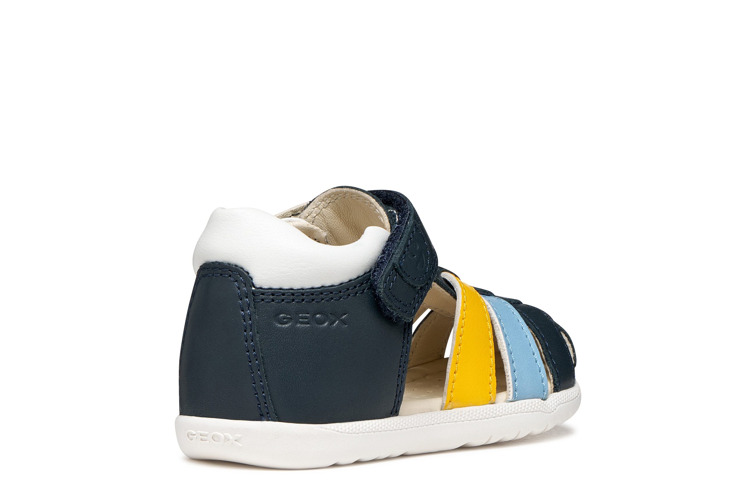 Geox B SANDAL MACCHIA BOY Lauflernschuh Babyschuh, Kontrast-Riemchen, Größenschablone zum Download – Bild 4 von 5