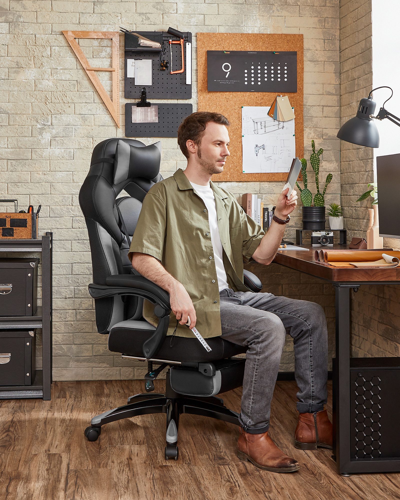 SONGMICS Bürostuhl, Bürostuhl, höhenverstellbar, Home-Office günstig online kaufen
