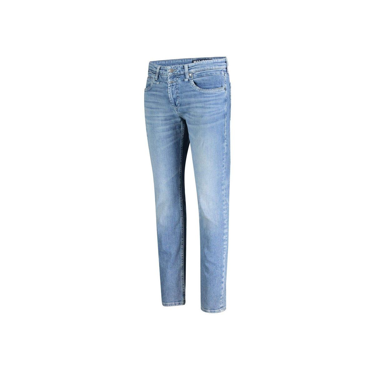 MAC Straight-Jeans (1-tlg) mittel-blau regular