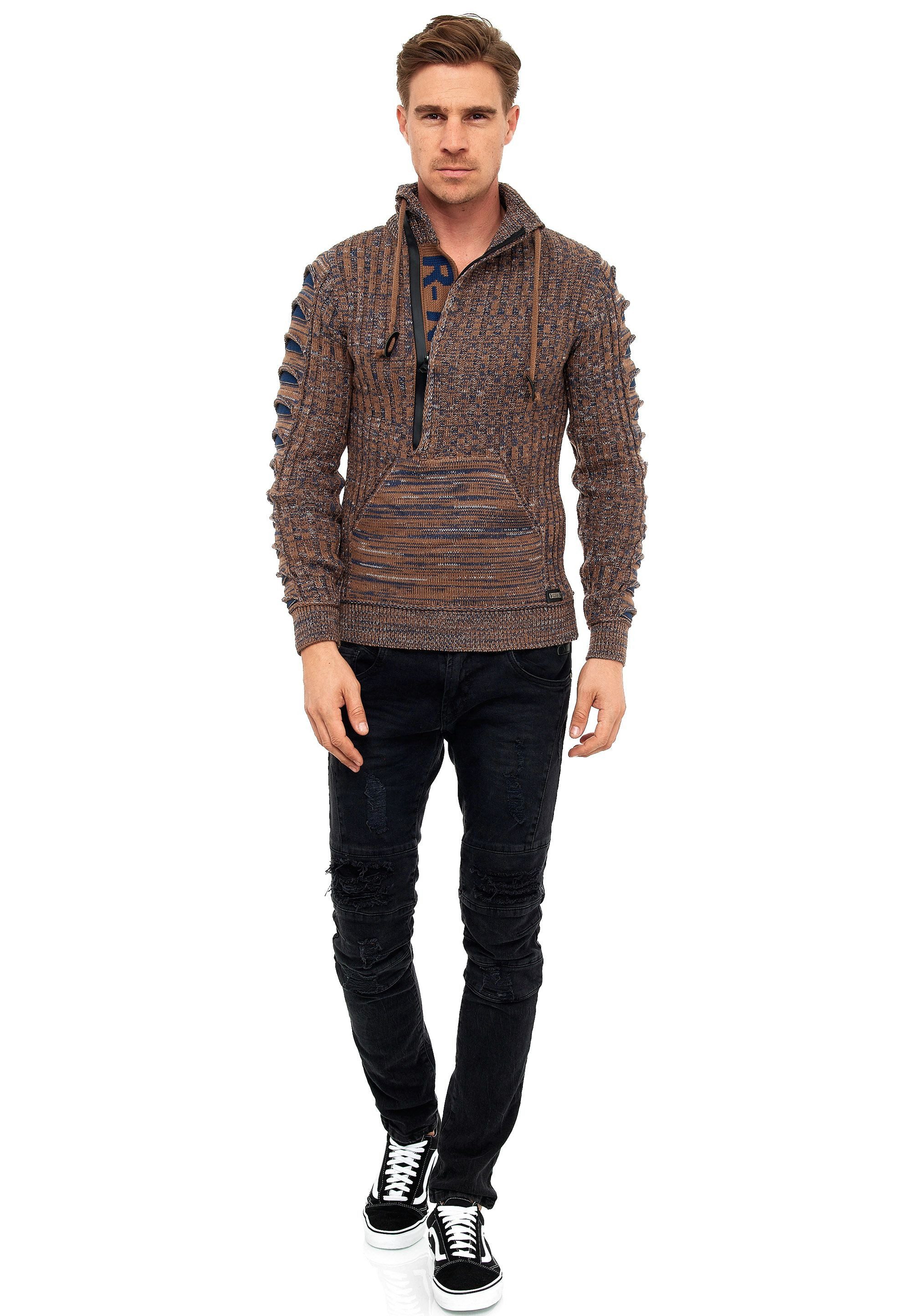 Rusty Neal Strickpullover mit stylischem Ausschnitt günstig online kaufen