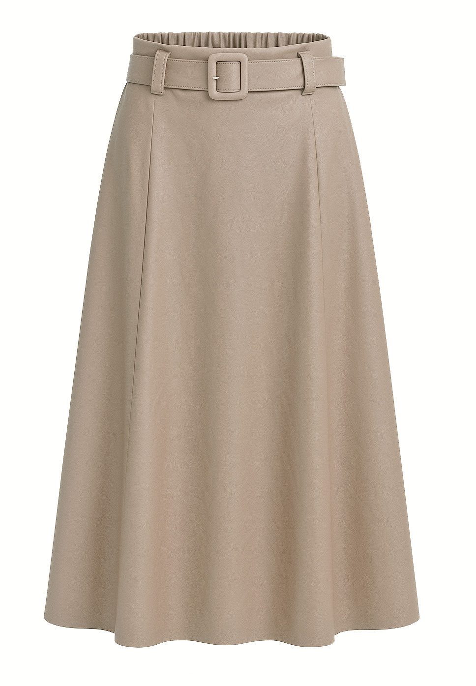 Mississhop Lederimitatrock Damen A-Linien Rock mit günstig online kaufen