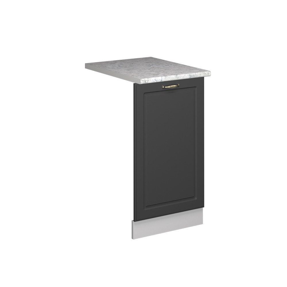 Vicco Frontblende Fame-Line, Anthrazit-Gold Landhaus/Weiß, 45 cm, AP Marmor (1 St)