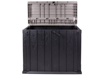 ONDIS24 Mülltonnenbox Storer Gartenbox Gerätebox abschließbar für 2 Mülltonnen mit 120 Liter mit Gasdruckhebern (842 Liter, Anthrazit), UV- und witterungsbeständig