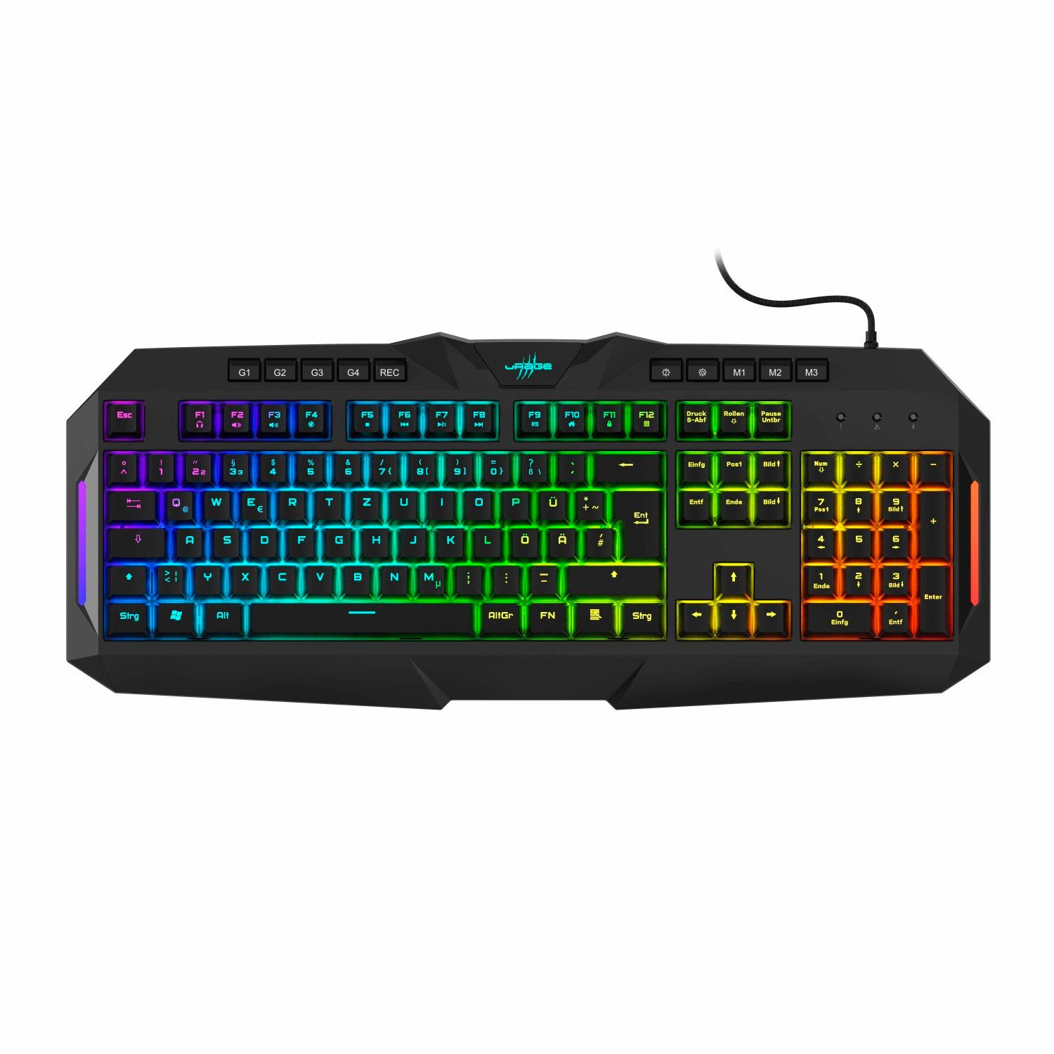 uRage uRage Gaming Keyboard Exodus 700 DE-Layout Gaming-Tastatur (Semi-Mechanical RGB LED Beleuchtung Halb Mechanische Tastatur)