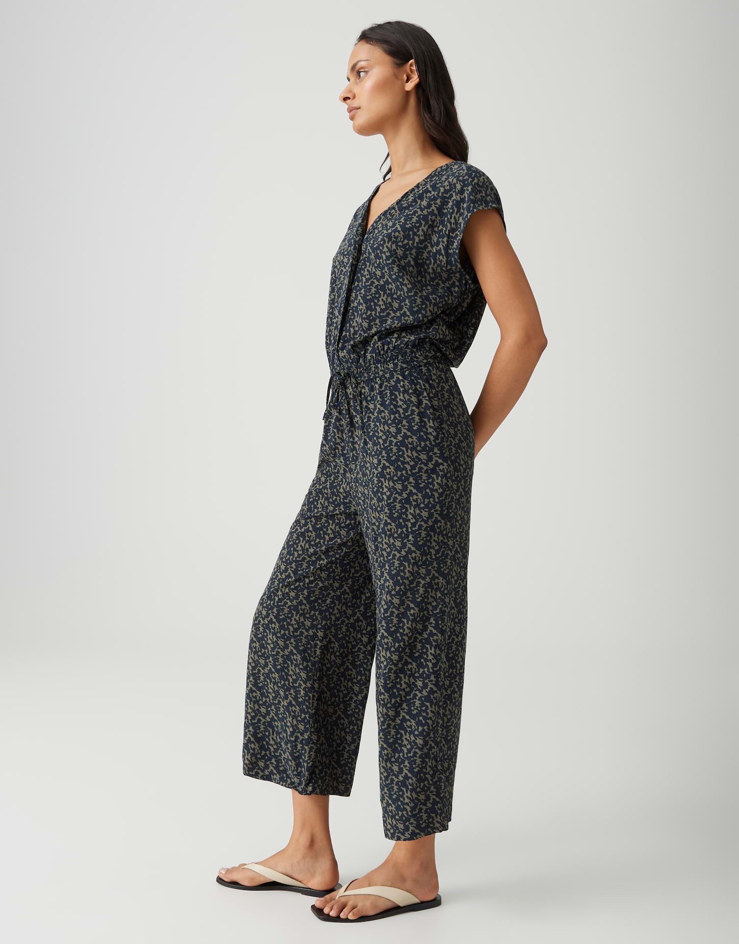 OPUS Jumpsuit MONELI SHADOW Wide mit abstrakten Printdesign