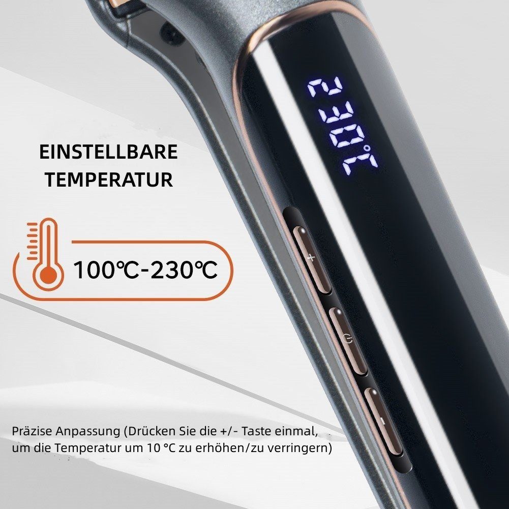 Scttomon Glätteisen JS-801 Keramik-Beschichtung, Breite Platte Haarglätter, 100°C-230°C