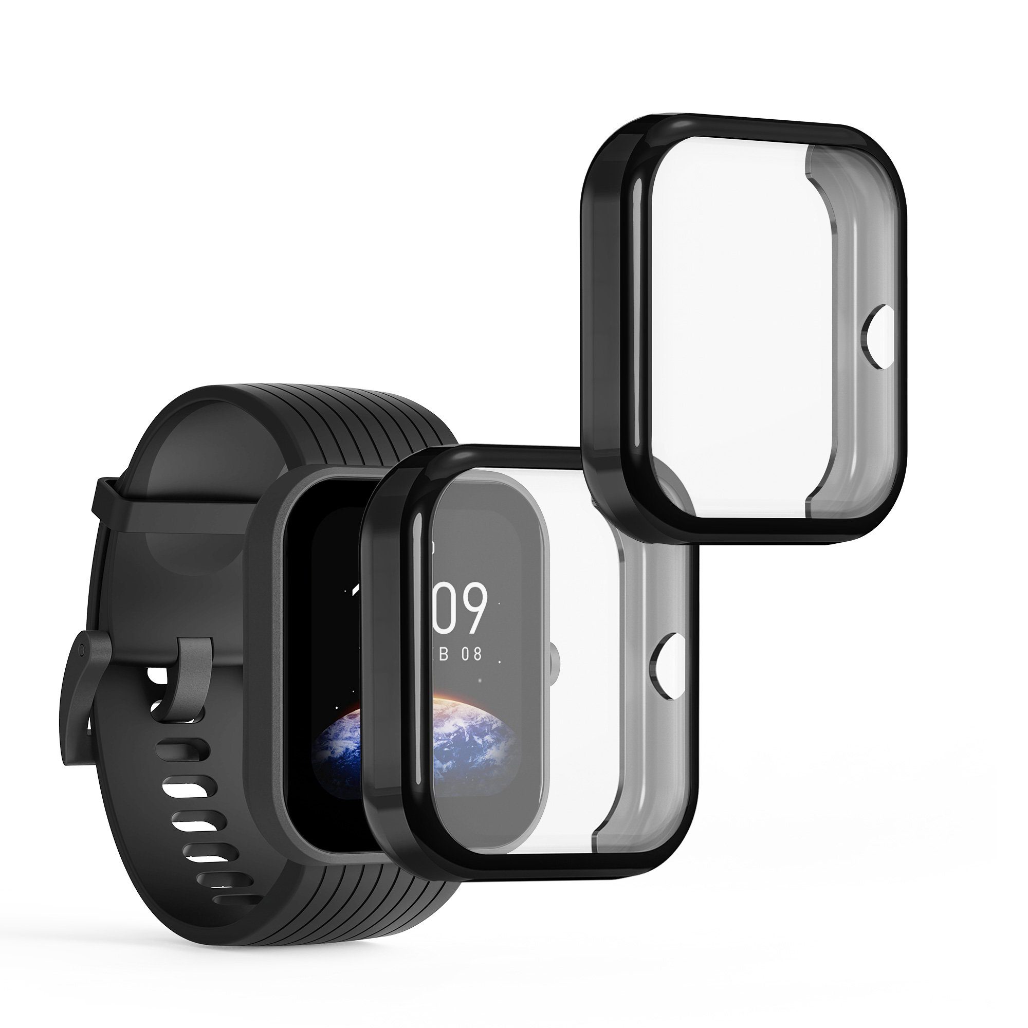 Smartwatch-Hülle 2x Hülle für Huami Amazfit Bip 3 / Bip 3 Pro