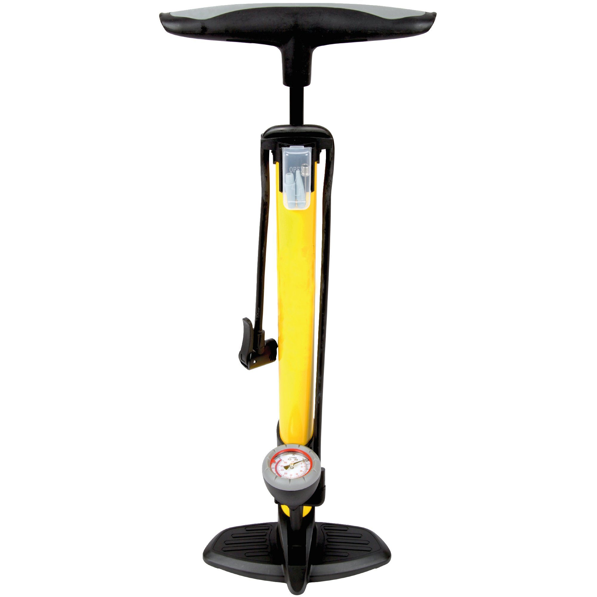 Bestlivings Standpumpe LP-05228 (inkl. Ventiladapter), Standpumpe mit  Manometer für alle Ventile (11 bar / 160 psi), Fahrrad Reifenpumpe mit Dual  Kopf und Ventiladapter - auch für Bälle, Luftmatratzen