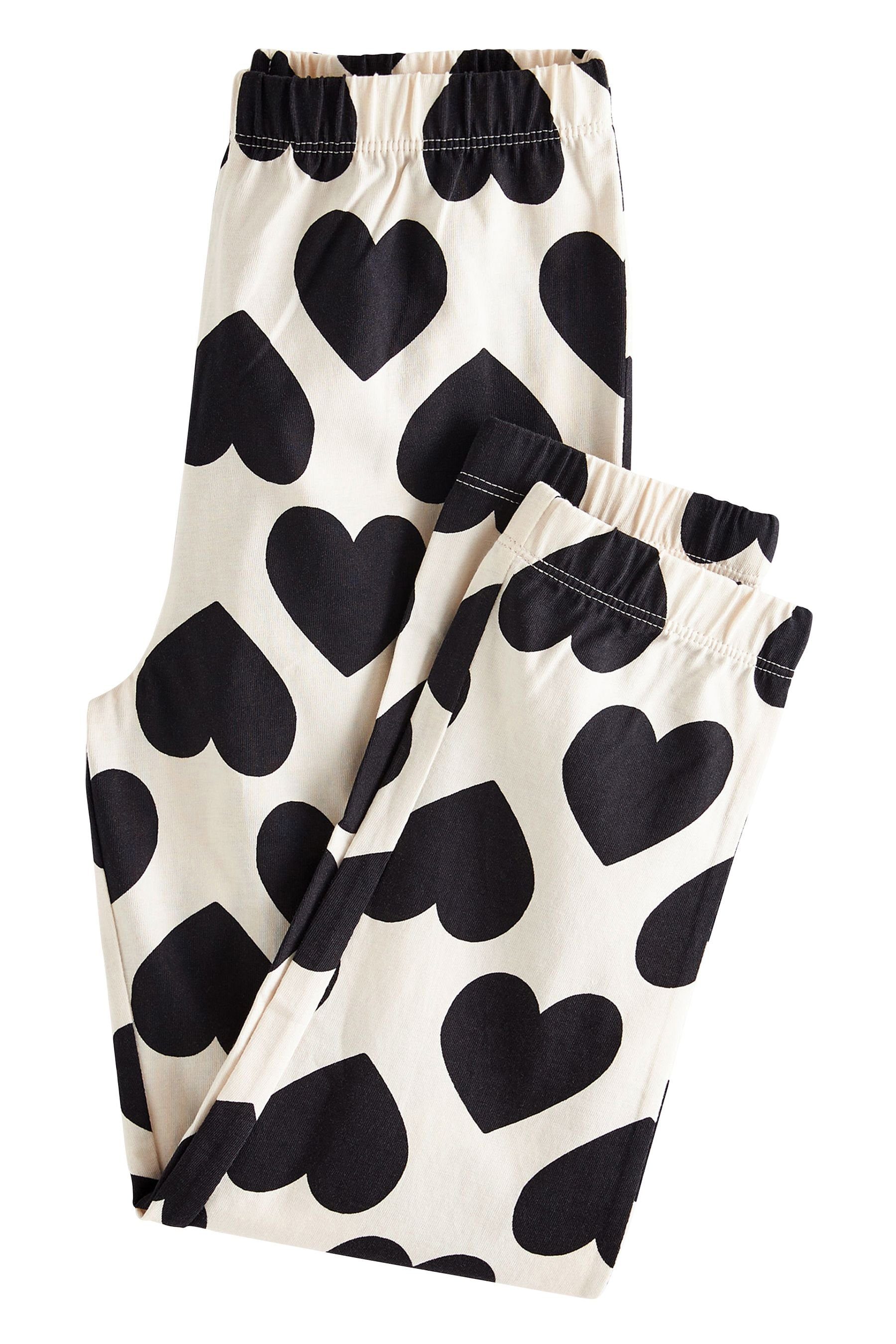 tlg) Pyjama Heart Black/White Next Schlafanzüge Daisy (4 2er-Pack