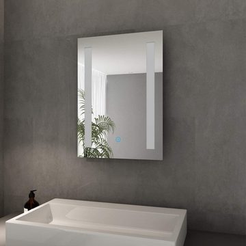 SONNI Badspiegel Badspiegel mit Beleuchtung 45 x 60 kaltweiß